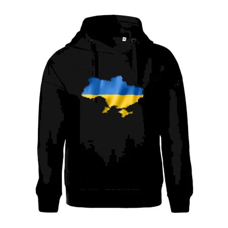 Ukrajina vlajka mapa
