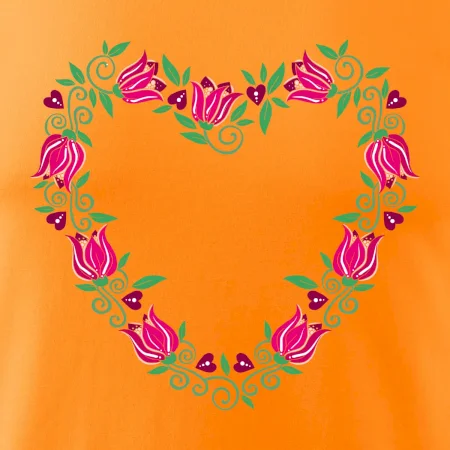 Červené tulipánové srdiečko (Pecka design)