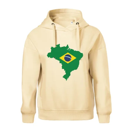 Brazília vlajka v mape