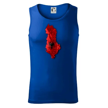 Mapa Albánsko reliéf hôr