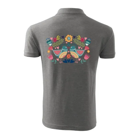 Folklór - dva farebné vtáčiky