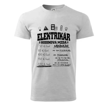Hodinová mzda elektrikár