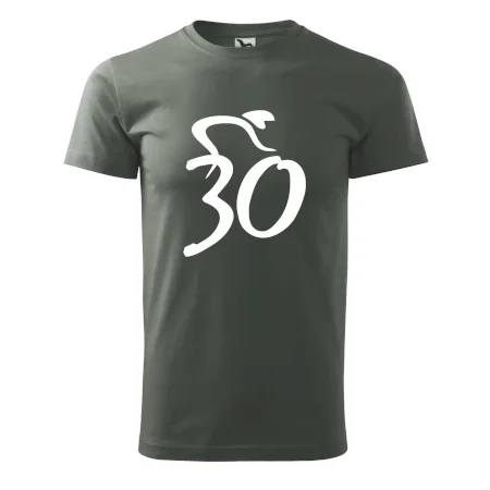 Cyklista oslavuje tridsiatku (30)