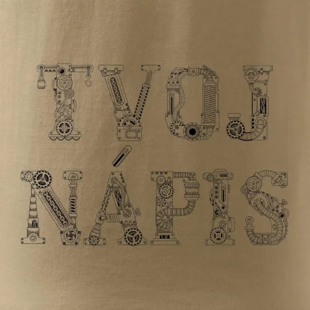 Steampunk vlastný nápis
