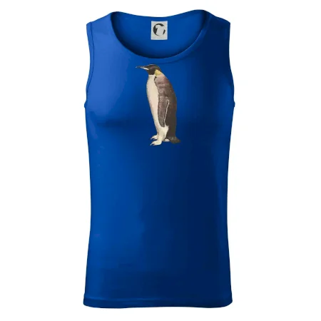 Tučniak kreslený vodovými farbami