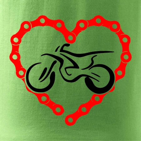 Moto srdce reťaz - enduro