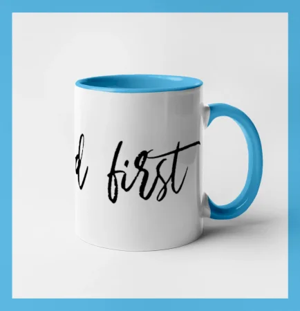 Put God first písací nápis