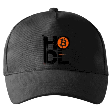 Hodl velký nápis a logo BTC