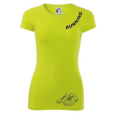 Running nápis šikmo