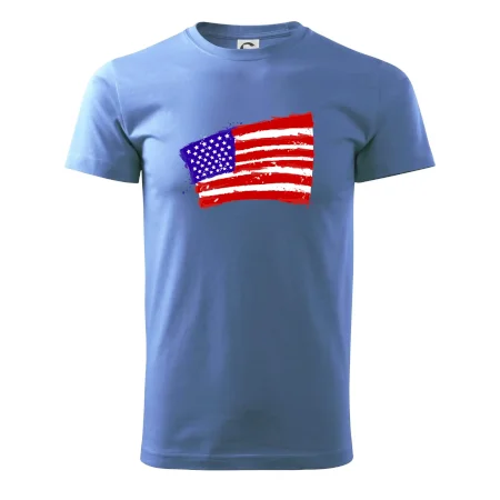 Americká vlajka ohnutá