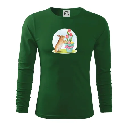 Veľkonočný zajačik tulipány