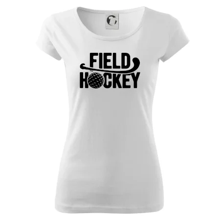 Field hockey loptička a nápis