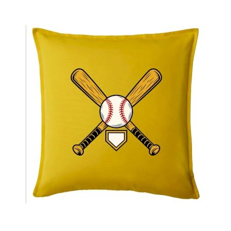 Zkřížené baseballové pálky a míček