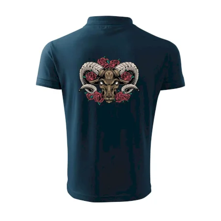 Hlava barana s ružami