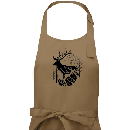 Jeleň v lese krivky