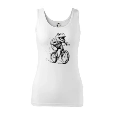 Naštvaný Dinosaurus na bicykli