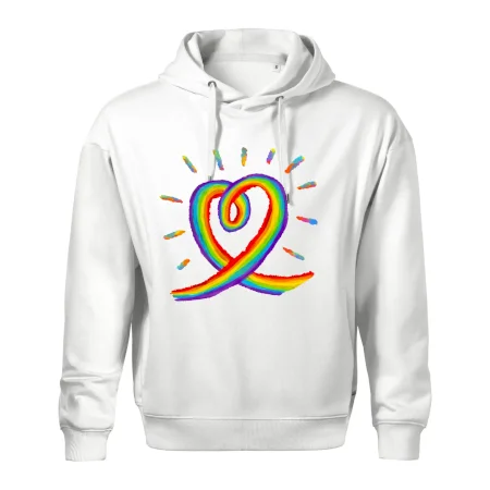 Srdce pride dúha kreslená