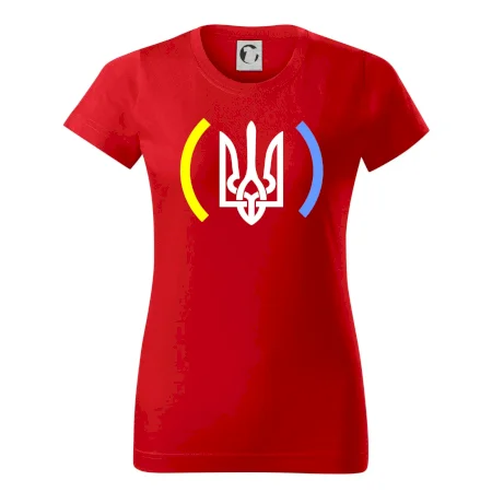 Ukrajina trojzubec s farbami