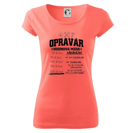 Hodinová mzda - opravár