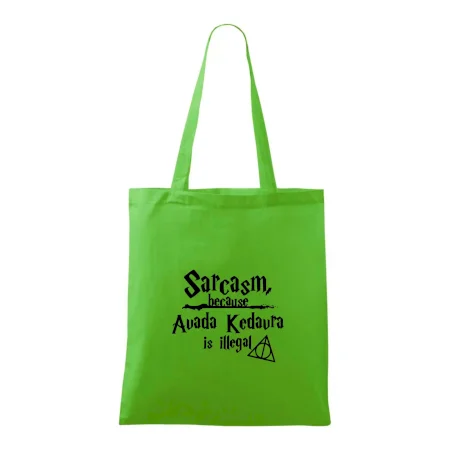 Harry - Sarcasm, because Avada Kedavra is illegal