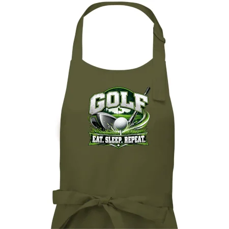 Golfová palica s loptičkou eat sleep repeat
