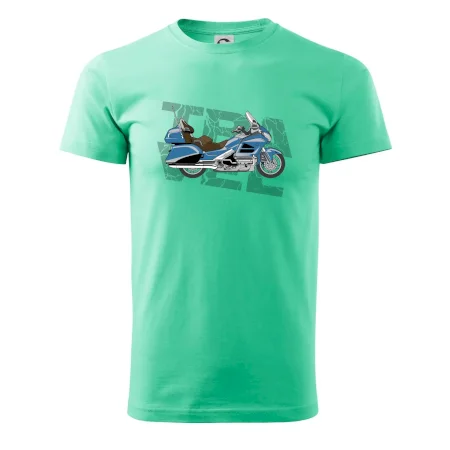 Cestovná motorka Amerika modrá