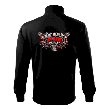 Eat sleep drum repeat metalový potisk bubeníka
