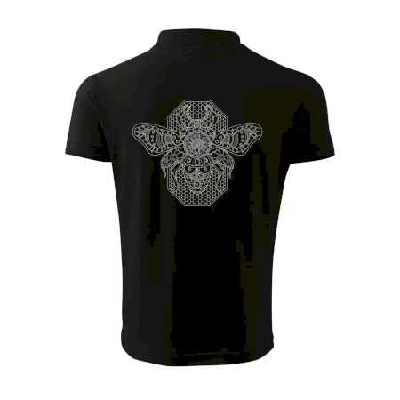 Steampunk včela čiernobiela