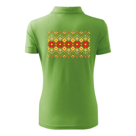 Ukrajinský vzor - Červené kvety