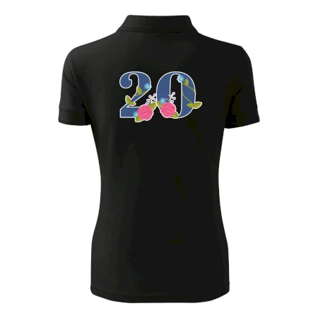 Kvetinové číslo kreslené - 20