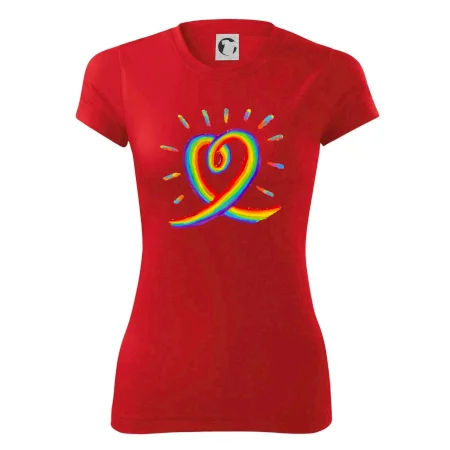 Srdce pride dúha kreslená