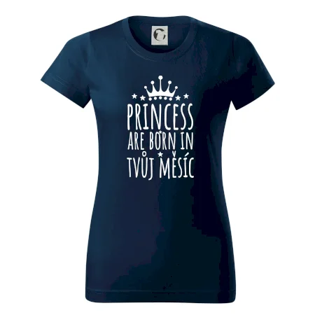 Princesses are born in (Vlastný nápis mesiac narodenia)