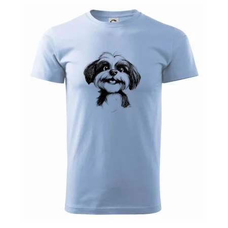 Lhasa apso karikatúra hlava