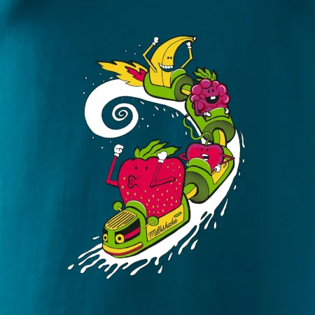 Milkshake vlak kreslený