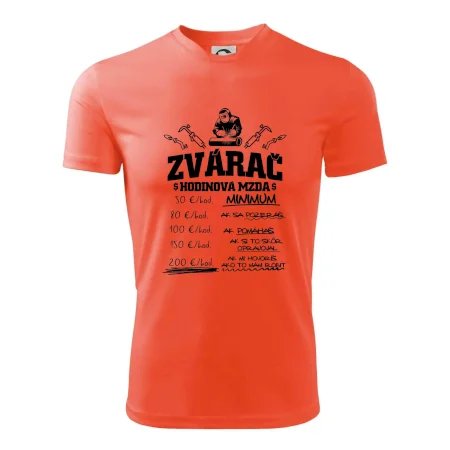 Hodinová mzda zvárač