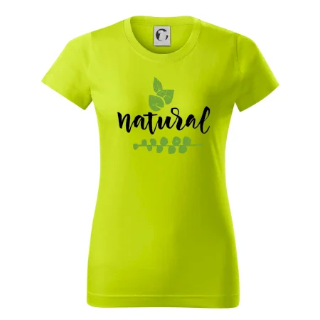 Natural - nápis v listoch