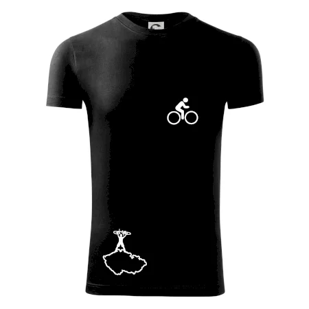 Mapa ČR + kolo na prsu