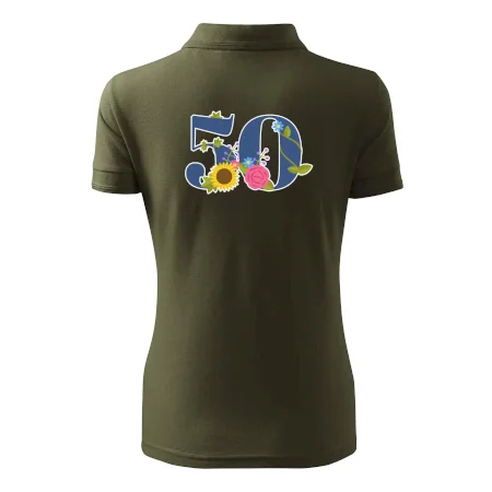 Kvetinové číslo kreslené - 50