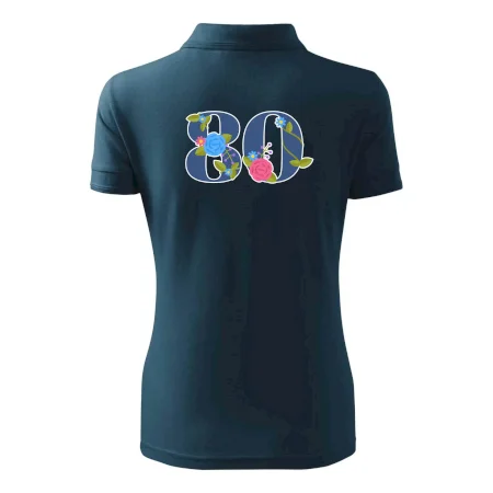 Kvetinové číslo kreslené - 80