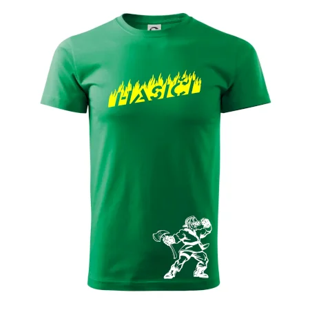 Hasič stojaci - nápis hasiči - Veľký nápis na chrbte