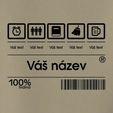 Čárový kód - Vlastní text
