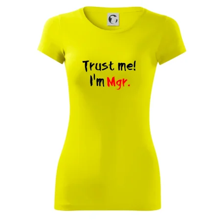 Trust me I´m  Mgr. / Ver mi som Magister.