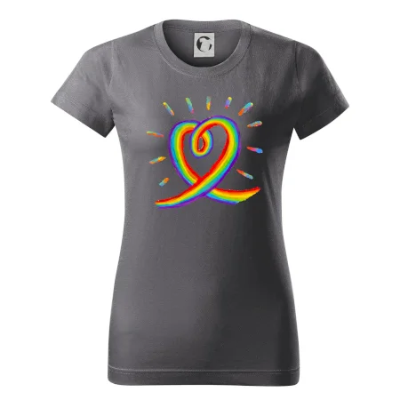 Srdce pride dúha kreslená