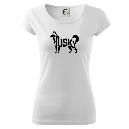 Husky nápis v tele
