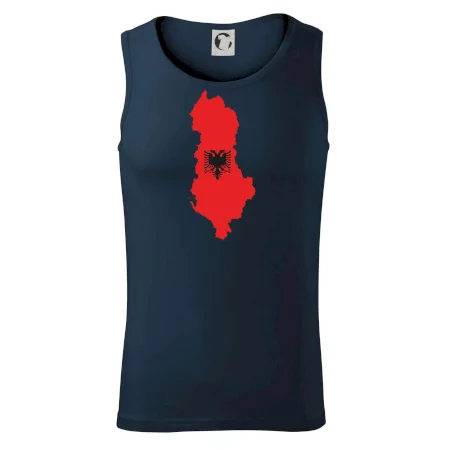 Albánsko mapa a znak