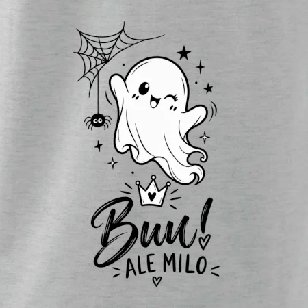 Buu ale milo - roztomilý duch čiernobiely