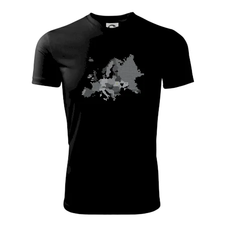 Mapa Európy - srdce v Ukrajine