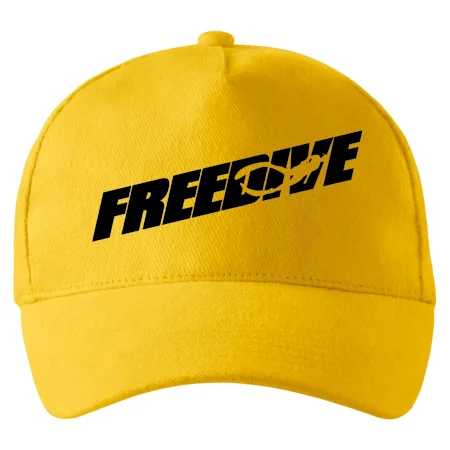 Freedive - nápis s potápačom