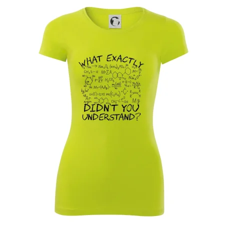 What exactly didnt you understand Chemistry