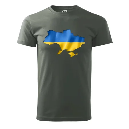 Ukrajina vlajka mapa